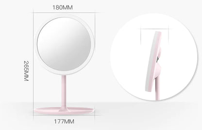 Lighted Makeup Mirror, Portable Folding Vanity Mirror