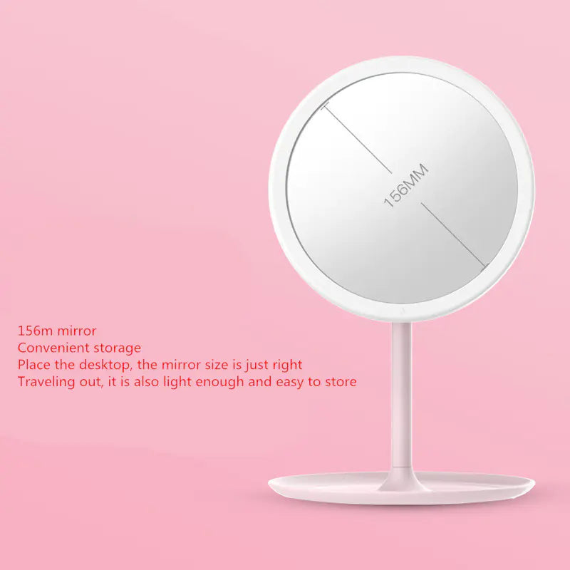 Lighted Makeup Mirror, Portable Folding Vanity Mirror