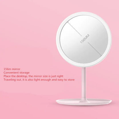 Lighted Makeup Mirror, Portable Folding Vanity Mirror