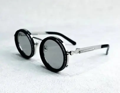 ND9 Round Frame Polarized Sun Glasses