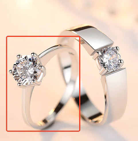 Engagement Ring, Couple Ring, Single Diamond Ring