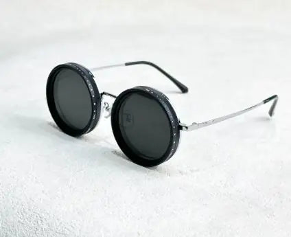 ND9 Round Frame Polarized Sun Glasses