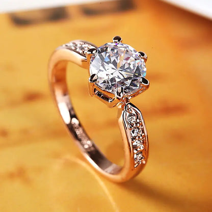 Crystal Zircon Ring, Zircon Ring, Ring