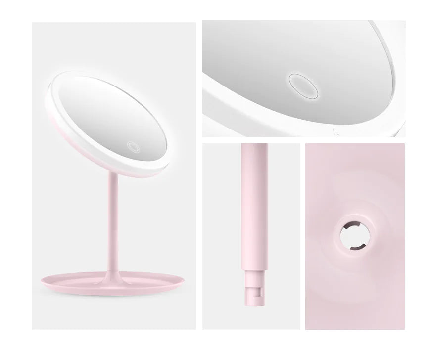 Lighted Makeup Mirror, Portable Folding Vanity Mirror