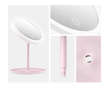 Lighted Makeup Mirror, Portable Folding Vanity Mirror