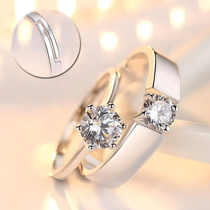 Engagement Ring, Couple Ring, Single Diamond Ring