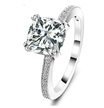 Women's Zircon Ring, European Diamond Ring