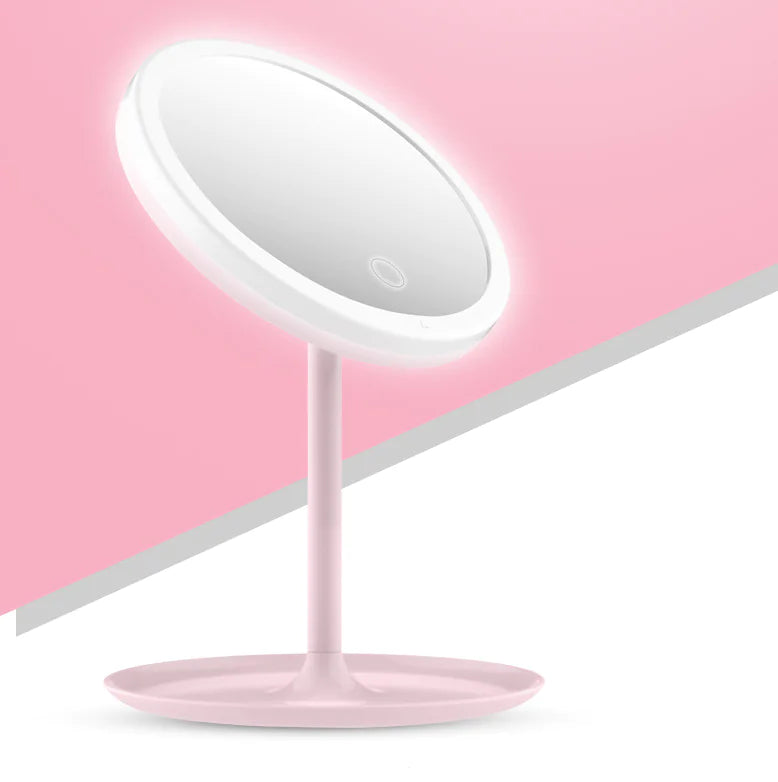 Lighted Makeup Mirror, Portable Folding Vanity Mirror